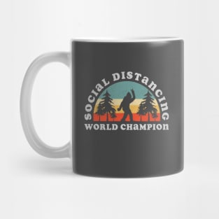 Bigfoot Social Distancing World Champion Mug